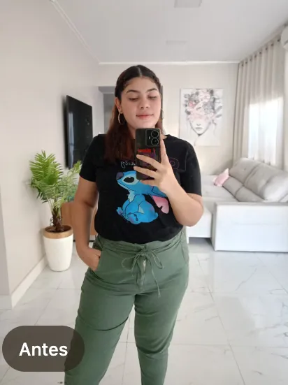 Giullia antes do tratamento